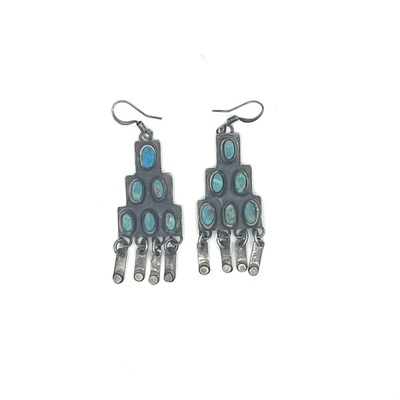 Old Pawn Jewelry - *10% OFF OPPORTUNITY* Zuni Nine Stone Earrings with Dangles