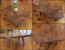 Pete Hajdu - Ying Yang Coffee Table - Walnut Wood - 41 X 50