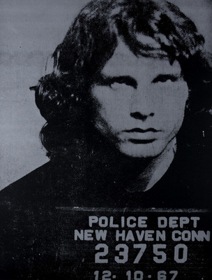  Title: Jim Morrison , Size: 44 1/2 x 35 inches , Medium: Screen Print on Paper , Signed: Signed , Edition: 18/50