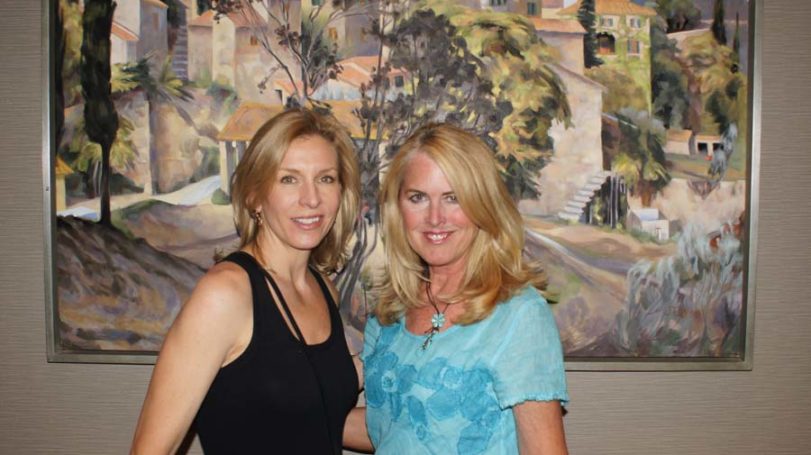 Gallery Owner Mia Valley with Nancy Mayer of Sojourner