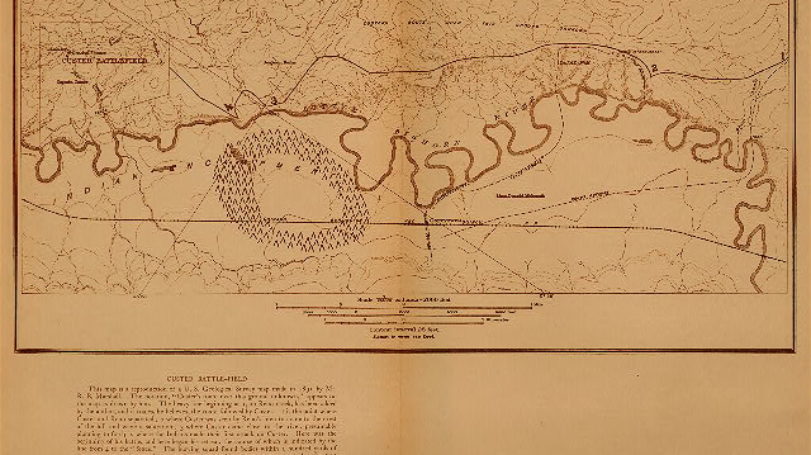 Custer's Battlefield Map