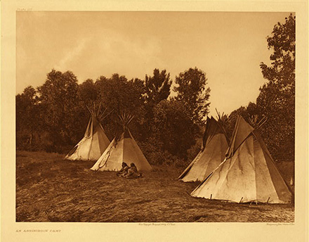 Plate 107 An Assiniboin Camp
